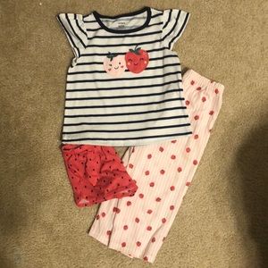 3T 3 piece pajama set